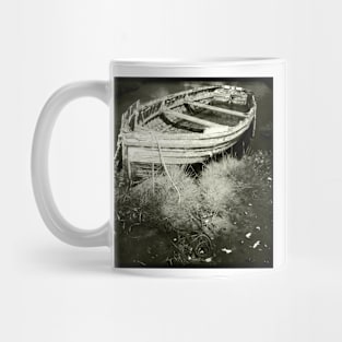 Old Rowing Boat at Brancaster , Norfolk, UK Mug